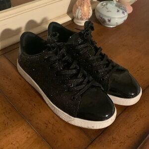 Sparkly Black Sneakers